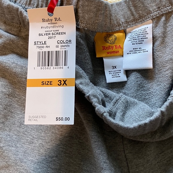 Ruby Rd. Men's Gray Jogger-Style Sweatpants - Picture 4 of 4